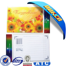 Cartão Lenticular Animação Única com Flores